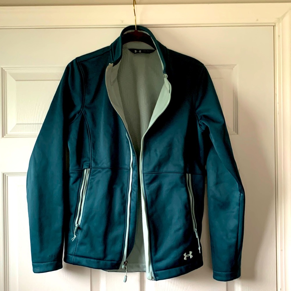 Under Armor cold gear teal jacket XS